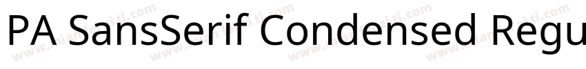PA SansSerif Condensed Regular字体转换